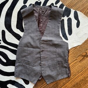 Vintage Gray Pinstripe Vest